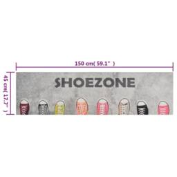 Berkfield Home Kitchen Rug Washable Shoezone 45x150 cm Velvet - thumbnail 5