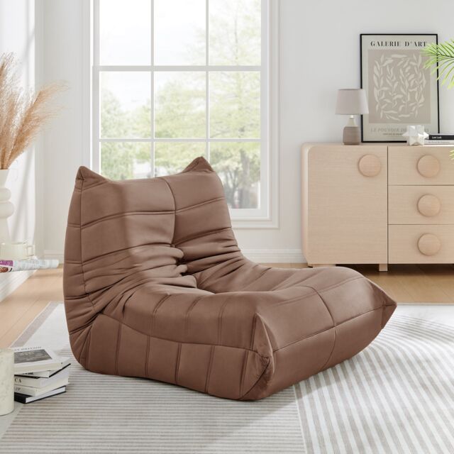 Bravich LTD Lounge Chair Cocoon Lazy Comfort Armchair Sofa Statement Cuddle Chair in Brown - image 1