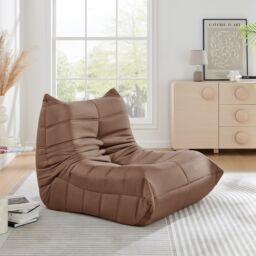 Bravich LTD Lounge Chair Cocoon Lazy Comfort Armchair Sofa Statement Cuddle Chair in Brown - thumbnail 1