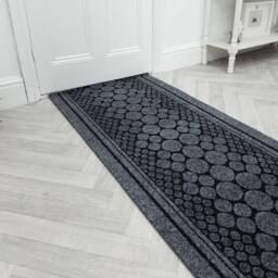 runrug Hallway Carpet Runner Rug - Non-Slip, Durable, 7.2mm - 'Cork' in Grey - Size: 66 cm x 150 cm - thumbnail 1