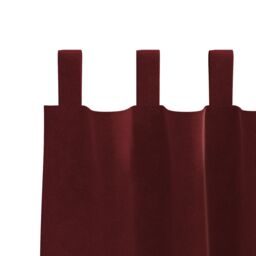 Berkfield Home Blackout Curtains with Hanging Loops 2 pcs Wine Red Velvet - thumbnail 5