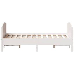 Berkfield Home Bed Frame without Mattress White 140x200 cm Solid Wood Pine - thumbnail 5