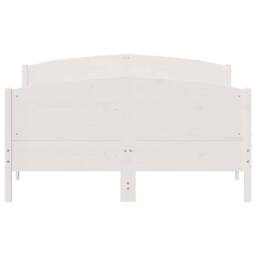 Berkfield Home Bed Frame without Mattress White 140x200 cm Solid Wood Pine - thumbnail 4