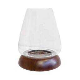Lemon Pavilion Furniture and Decor Harvey Cylinder Lantern - Walnut - L21 x W21 x H28.5 cm - Brown - thumbnail 1