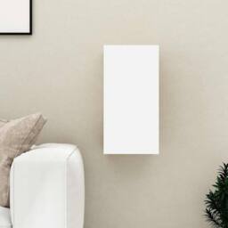 Berkfield Home TV Cabinet White & Sonoma Oak 30.5x30x60 cm Engineered Wood - thumbnail 2
