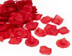 Shatchi 300pcs Red Silk Rose Petals Wedding Mothers Day Wedding Confetti Anniversary Table Decorations - thumbnail 5