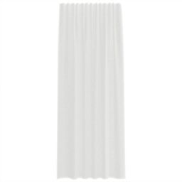 Berkfield Home Voile Curtains with Rod Pockets 2 pcs White - thumbnail 4
