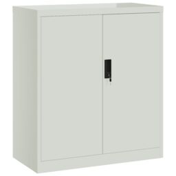 Berkfield Home File Cabinet Light Grey 79x40x90 cm Steel - Size: 79 x 40 x 90 cm - thumbnail 2