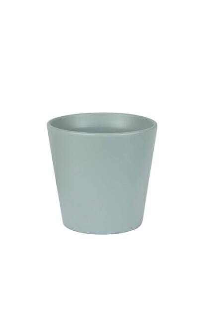 KDMD Hortus Vienna Matt Grey Ceramic Pot 15cm 2 Pack - image 1