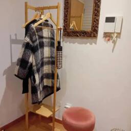 KORVIXA Garment Coat Clothes Stand Rack in Natural - Size: 900mm - thumbnail 4