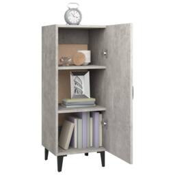 Berkfield Home Sideboard Concrete Grey 34.5x34x90 cm Engineered Wood - thumbnail 4