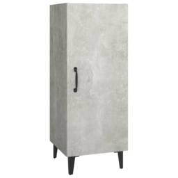 Berkfield Home Sideboard Concrete Grey 34.5x34x90 cm Engineered Wood - thumbnail 1