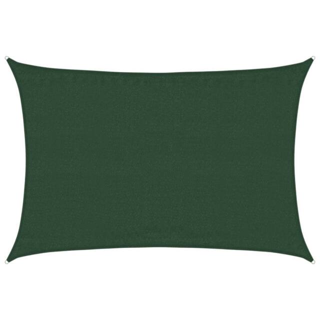 Berkfield Home Sunshade Sail 160 g/m ² Dark Green 3.5x4.5 m HDPE