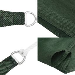 Berkfield Home Sunshade Sail 160 g/m ² Dark Green 3.5x4.5 m HDPE - thumbnail 6