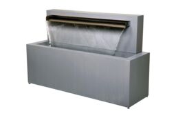 Primrose Stainless Steel Water Feature Blade Fountain Indoor Outdoor Use 57cm in Metallic Silver - thumbnail 5