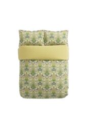 Morris & Co 'Hyacinth' Duvet Cotton Cover Set in Green - Size: Single - thumbnail 4