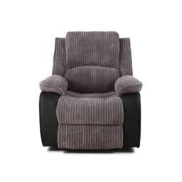 LUXURY LIFE Pembroke Manual Fabric Recliner Armchair in Jumbo Cord in Grey - thumbnail 4