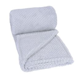 1000 Mile Grey Soft Cosy Fleece 130x160cm in Light Grey - Size: 130x160 cm - thumbnail 3
