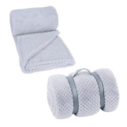 1000 Mile Grey Soft Cosy Fleece 130x160cm in Light Grey - Size: 130x160 cm - thumbnail 2