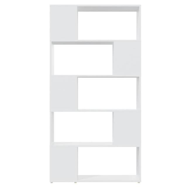 Berkfield Home Classic Book Cabinet Room Divider White 80x24x155 cm Engineered Wood - Size: 80 x 24 x 155 cm - image 1