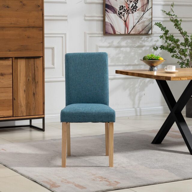 Artemis Home Maiolo Fabric Dining Chairs - Set of 2 in Teal - image 1