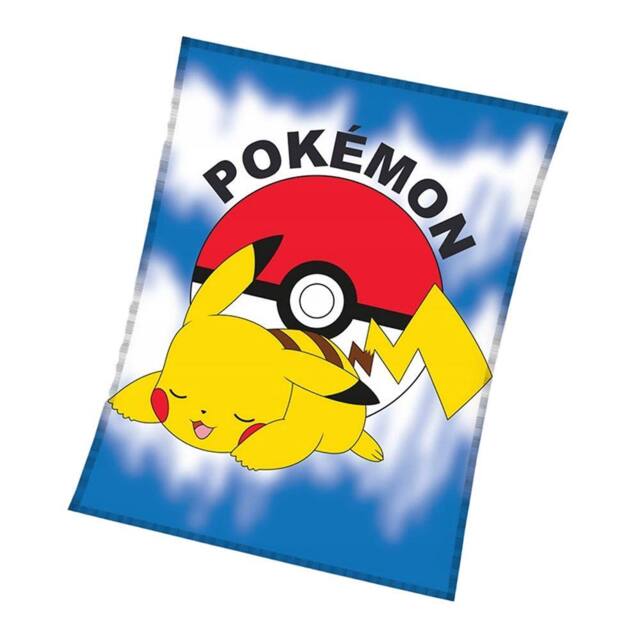 Pokemon Fleece Pokeball Pikachu Blanket - image 1