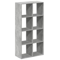 Berkfield Home Room Divider Bookcase Concrete Grey 69.5x29x137.5 cm Engineered Wood - thumbnail 3