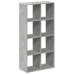 Berkfield Home Room Divider Bookcase Concrete Grey 69.5x29x137.5 cm Engineered Wood - thumbnail 7