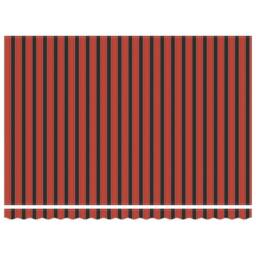 Berkfield Home Manual Retractable Awning with LED Orange & Brown 450x350 cm - thumbnail 5