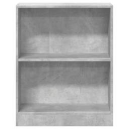 Berkfield Home Decorative Bookshelf Concrete Grey 60x24x74.5 cm Engineered Wood - thumbnail 5