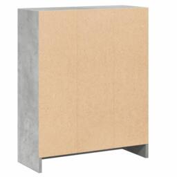 Berkfield Home Decorative Bookshelf Concrete Grey 60x24x74.5 cm Engineered Wood - thumbnail 7