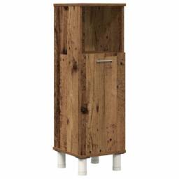 Berkfield Home 4 Piece Bathroom Furniture Set Old Wood Engineered Wood in Brown - thumbnail 4