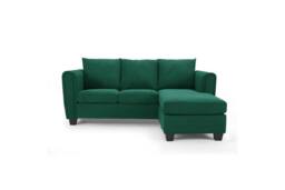 Home Detail Helana 3 Seater Sofa with Chaise in Dark Green - thumbnail 2