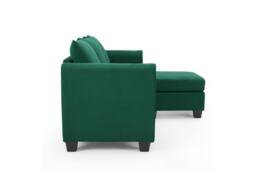Home Detail Helana 3 Seater Sofa with Chaise in Dark Green - thumbnail 4