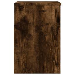 Berkfield Home Shoe Bench Smoked Oak 60x30x45 cm Engineered Wood in Brown - Size: 60 x 30 x 45 cm - thumbnail 6