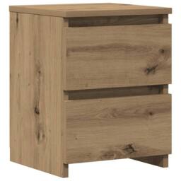 Berkfield Home Bedside Cabinet¬†Aritisan Oak 30x30x40 cm Engineered Wood in Brown - Size: 30 x 30 x 40 cm - thumbnail 1