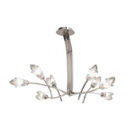 Netlighting Pietra Pendant 4 Arm 8 Light G9 Polished Chrome in Silver - thumbnail 1