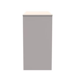 Ready Assembled 2 U Metro 4 Drawer Vanity (Ready Assembled) in Taupe - Size: Medium - thumbnail 3