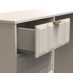 Ready Assembled 2 U Metro 4 Drawer Vanity (Ready Assembled) in Taupe - Size: Medium - thumbnail 9