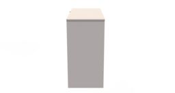 Ready Assembled 2 U Metro 4 Drawer Vanity (Ready Assembled) in Taupe - Size: Medium - thumbnail 4