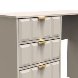 Ready Assembled 2 U Metro 4 Drawer Vanity (Ready Assembled) in Taupe - Size: Medium - thumbnail 7