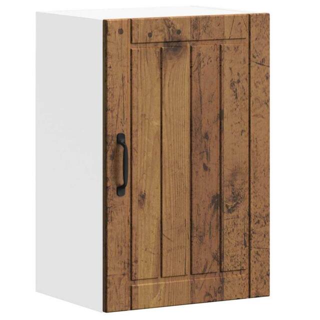 Berkfield Home Kitchen Wall Cabinet Lucca Old Wood Engineered Wood in Brown - image 1