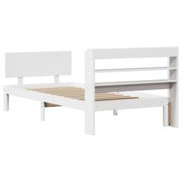 Berkfield Home Beautiful Bed Frame with Headboard without Mattress White 90x200 cm - thumbnail 6