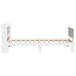 Berkfield Home Beautiful Bed Frame with Headboard without Mattress White 90x200 cm - thumbnail 5