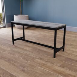 Home Discount Vida Designs Roslyn 4 Seater Dining Table With Bench Set in Dark Grey - thumbnail 7