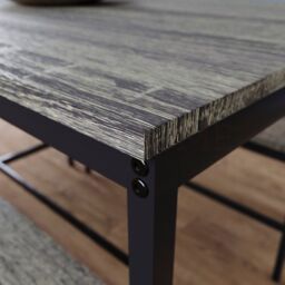 Home Discount Vida Designs Roslyn 4 Seater Dining Table With Bench Set in Dark Grey - thumbnail 4