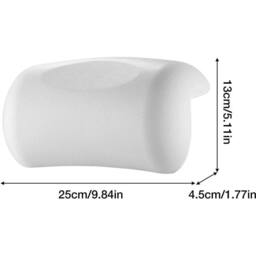 EONLION Luxury Bathroom Spa Bath Pillow in White - Size: Single - thumbnail 2