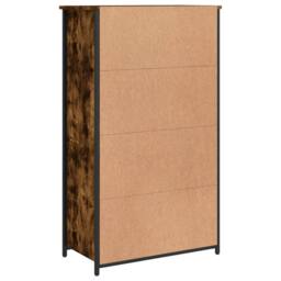 Berkfield Home Highboard Smoked Oak 62x32x106.5 cm Engineered Wood in Brown - thumbnail 7