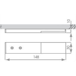 Loops 4x ALUMINIUM Slim Rectangle Under or Over Cabinet Kitchen Light & Driver Kit - Natural White LED - thumbnail 4