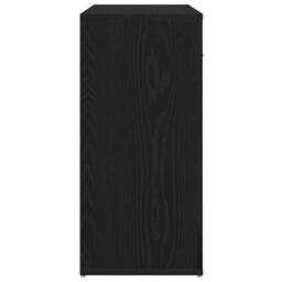 Berkfield Home Sideboard Black Oak 80x33x70 cm Engineered Wood - Size: 80 x 33 x 70 cm - thumbnail 7